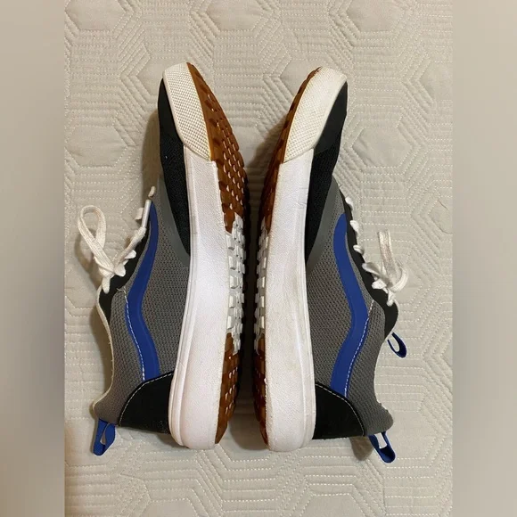 Vans Men’s Ultra Range Sneakers Black/ Gray with Blue detail Size 10.5 - Picture 6 of 9